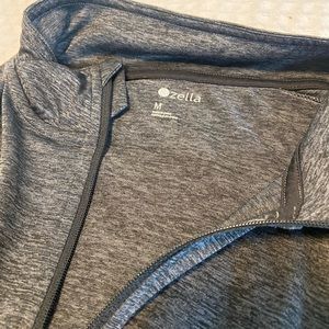 Grey quarter zip